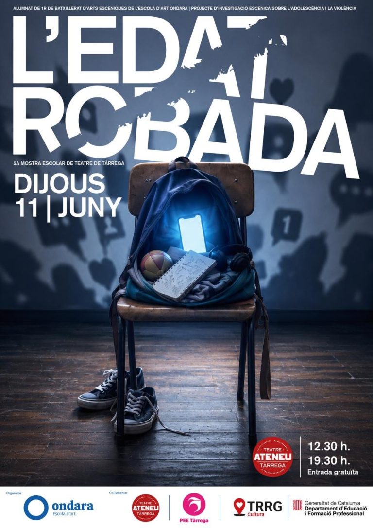 L'EDAT ROBADA, una peça escènica que reflexiona sobre violència i adolescència